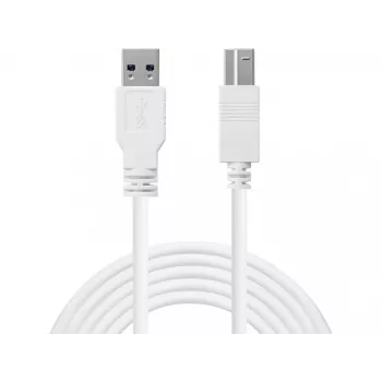 Sandberg USB 3.0 A-B kabelis 1.8 m, balts
