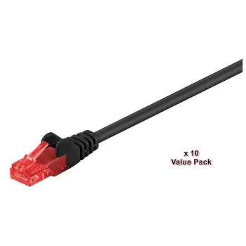 Microconnect V-UTP607SVP tīkla kabelis 7 m, melns, Cat6 U/UTP