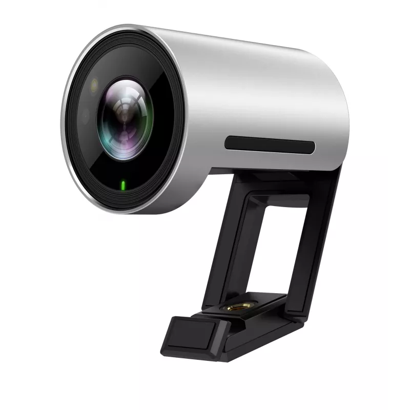 Tīmekļa kamera Yealink UVC30 Ultra HD 4K — 8.51 MP, 3840×2160, USB 3.2 Gen 1, stiprinājums ar klipsi, melna/sudraba