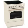 Brīvi stāvoša plīts Gorenje GECS6B70CLI ar keramikas virsmu, bēša