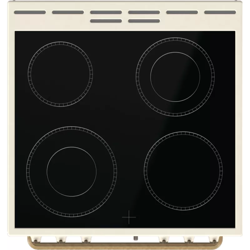 Brīvi stāvoša plīts Gorenje GECS6B70CLI ar keramikas virsmu, bēša