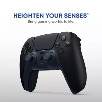 Spēļu kontrolieris Sony DualSense v3 Melns — Bluetooth/USB, PS5, iebūvēts akumulators, USB-C, vads un bezvadu