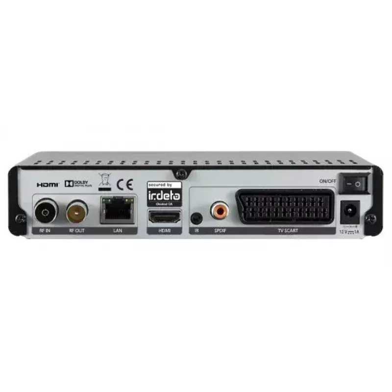 Digitalais uztvērējs DigitalBox IMPERIAL T2 IR Melns