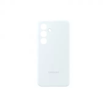Silikona maciņš Samsung Galaxy S24 — Balts, 6.2 collu ekrāniem