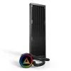 Montech LightFlow ARGB 360 procesora šķidruma dzesētājs 360 mm melns
