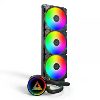 Montech LightFlow ARGB 360 procesora šķidruma dzesētājs 360 mm melns