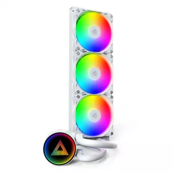 Montech LightFlow ARGB 360 procesoru šķidruma dzesētājs 360 mm balts 1 gab.