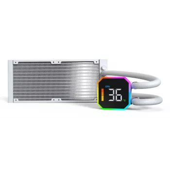 Montech HyperFlow Digital 240 procesora šķidruma dzesētājs 240 mm balts