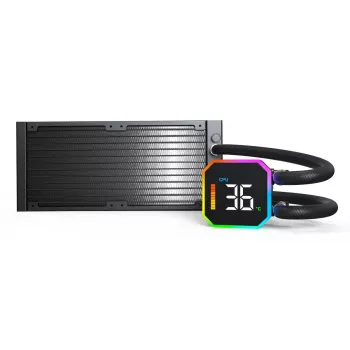Montech HyperFlow Digital 240 procesora šķidruma dzesēšanas sistēma 240 mm melna