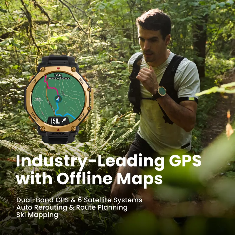 Viedpulkstenis Amazfit T-Rex 3 Pro AMOLED 1,5 collu GPS Wi-Fi 700 mAh