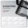 Axagon STND-LAB alumīnija statīvs klēpjdatoriem 10 inch–17.3 inch, astoņas augstuma un leņķa pozīcijas, melns