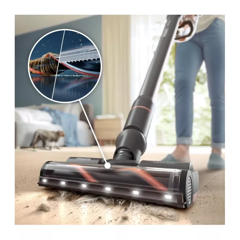 Philips XC7163/01 2-in-1 putekļsūcējs/slota sauso un mitro tīrīšanu, bezmaiss, 0.6 L, zils