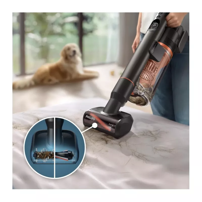 Philips XC7163/01 2-in-1 putekļsūcējs/slota sauso un mitro tīrīšanu, bezmaiss, 0.6 L, zils