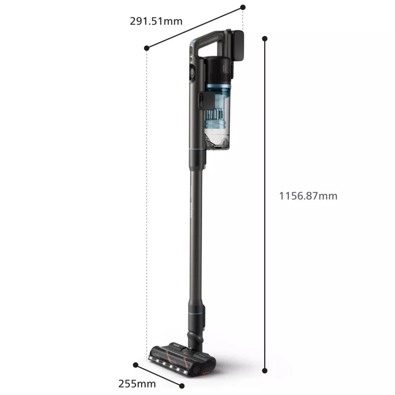 Philips XC7163/01 2-in-1 putekļsūcējs/slota sauso un mitro tīrīšanu, bezmaiss, 0.6 L, zils
