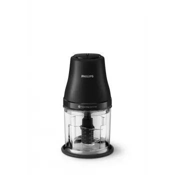 Elektriskais virtuves smalcinātājs Philips HR1501/00 1 L 450 W Melns 5000 RPM plastmasas bļoda nerūsējošā tērauda asmens 220-240V 50-60Hz