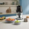 Elektriskais virtuves smalcinātājs Philips HR1501/00 1 L 450 W Melns 5000 RPM plastmasas bļoda nerūsējošā tērauda asmens 220-240V 50-60Hz