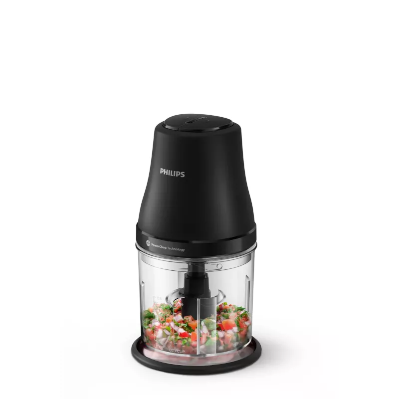 Elektriskais virtuves smalcinātājs Philips HR1501/00 1 L 450 W Melns 5000 RPM plastmasas bļoda nerūsējošā tērauda asmens 220-240V 50-60Hz