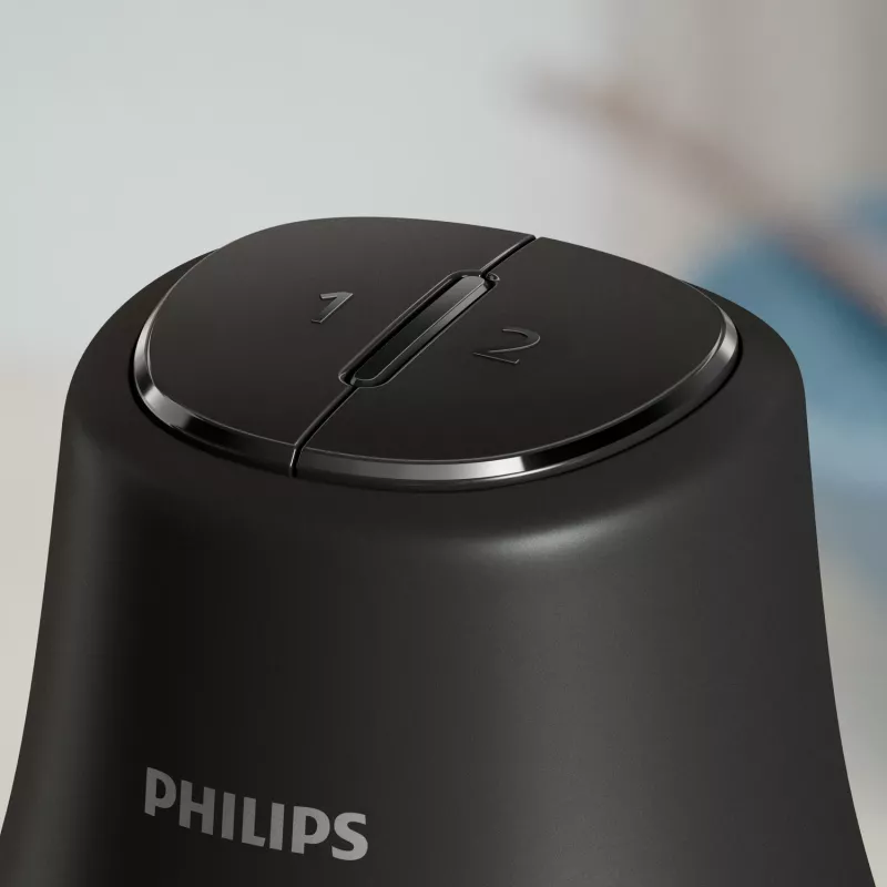 Elektriskais virtuves smalcinātājs Philips HR1501/00 1 L 450 W Melns 5000 RPM plastmasas bļoda nerūsējošā tērauda asmens 220-240V 50-60Hz