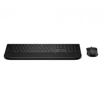 Tastatūras un peles komplekts HP Multi-device USB/Bluetooth PR585C ar plaukstas balstu, melns, pele iekļauta