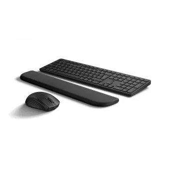 Tastatūras un peles komplekts HP Multi-device USB/Bluetooth PR585C ar plaukstas balstu, melns, pele iekļauta