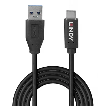 Lindy 36971 USB kabelis USB 3.2 Gen 2 (3.1 Gen 2) 1 m USB A USB C Melns