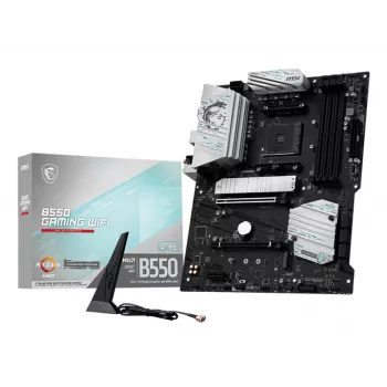 Mātesplate MSI B550 GAMING WIFI ATX — AMD B550, Socket AM4, DDR4, 4 DIMM, 128 GB, Wi‑Fi 5, Gigabit LAN
