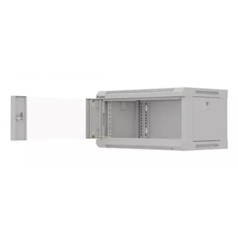 Sienas stiprinājuma servera skapis LANBERG WF03-5304-10S, 4U, 60 kg, pelēks, 281x540x350 mm