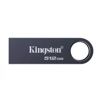 USB zibatmiņa KINGSTON DataTraveler SE9 G3 512GB — USB Type-A, USB 3.2 Gen 1, 220/100 MB/s, bez vāciņa, tumšs niķelis