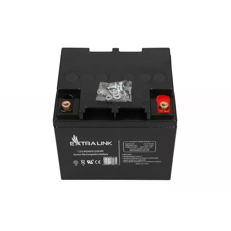Extralink AGM slēgtā svina-skābes akumulators 12V 40Ah bezapkopes, VRLA, 12.2 kg