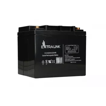 Extralink AGM slēgtā svina-skābes akumulators 12V 40Ah bezapkopes, VRLA, 12.2 kg