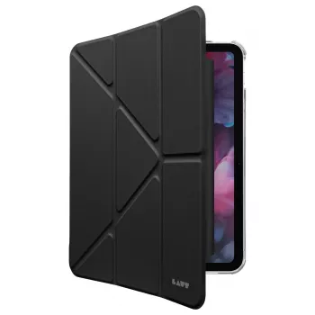 Folio statīva maciņš LAUT HUEX iPad Air 11 collu (2024) ar irbuļa slotu, saderīgs ar iPad Pro/Air 11 collu modeļiem