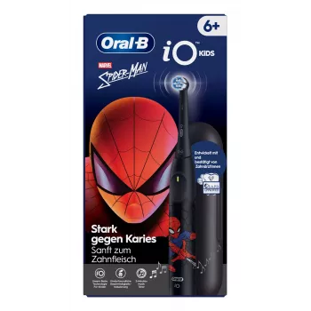 Oral-B iO Kids Spiderman bērnu rotējošā zobu birste Melna