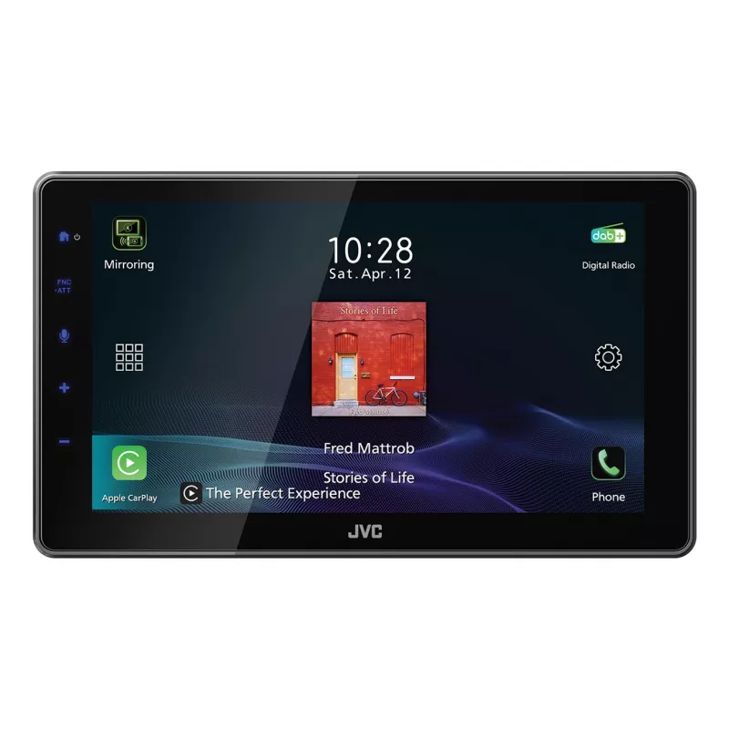 JVC KW-Z900DBW 9 collu 1-DIN auto uztvērējs ar DAB, Bluetooth, WiFi, CarPlay/Android Auto