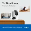 IP drošības kamera TP-Link Tapo C245D 2304×1296, 3.1 mm objektīvs, 104.3° horizontāli, griestu/sienas montāža, bezvadu, iekštelpām, balta