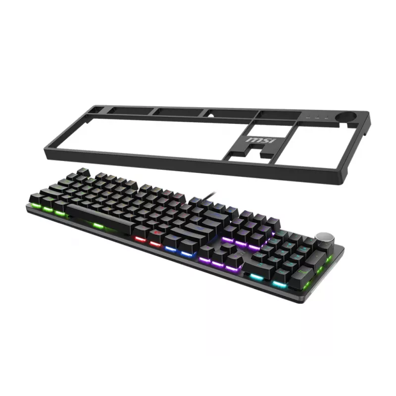 MSI FORGE GK320 RED tastatūra Gaming USB QWERTY US International Melna