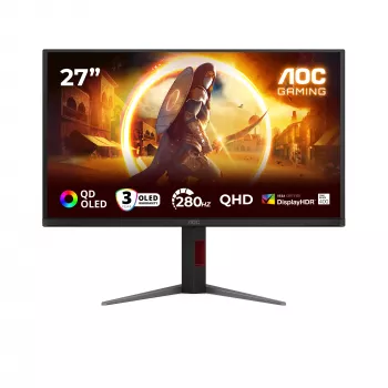 AOC G4 Q27G4ZD dators monitors 68.6 cm (27 collas) 2560 x 1440 pikseļi Quad HD QD-OLED Melns, Sarkans