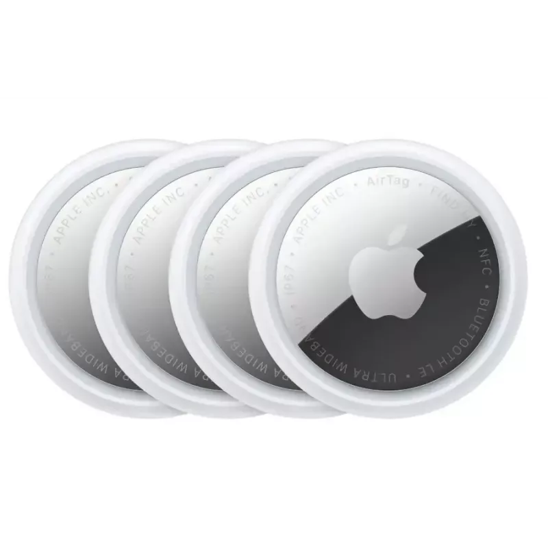 Apple AirTag 4-paka — Sudrabbalts, CR2032, 11.8 g, Ø 31.9 mm