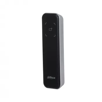 Piekļuves kontroles lasītājs DAHUA DHI-ASR2200A-D — pamata lasītājs, 12 V DC, 1,7 W, 135×40×15 mm, melns