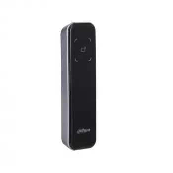 Piekļuves kontroles lasītājs DAHUA DHI-ASR2200A-D — pamata lasītājs, 12 V DC, 1,7 W, 135×40×15 mm, melns