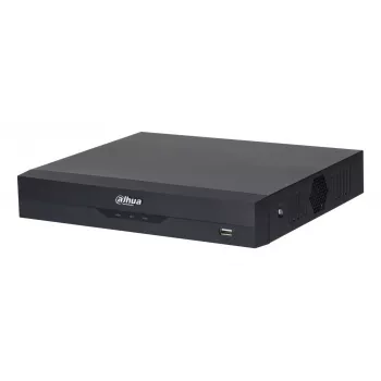 Digitālais video reģistrators DAHUA XVR5108HS-4KL-I3/T — 8 kanālu DVR, H.265/H.264, SATA līdz 16TB, Gigabit Ethernet, 12V DC, Melns