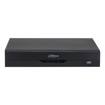 Digitālais video reģistrators DAHUA XVR5108HS-4KL-I3/T — 8 kanālu DVR, H.265/H.264, SATA līdz 16TB, Gigabit Ethernet, 12V DC, Melns