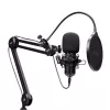 Podkāsta mikrofons TRUST GXT 270 Emita II+ — Kondensatora USB, vads, metāla korpuss, melns, 2,5 m kabelis