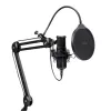 Podkāsta mikrofons TRUST GXT 270 Emita II+ — Kondensatora USB, vads, metāla korpuss, melns, 2,5 m kabelis