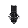 Podkāsta mikrofons TRUST GXT 270 Emita II+ — Kondensatora USB, vads, metāla korpuss, melns, 2,5 m kabelis