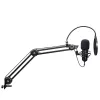 Podkāsta mikrofons TRUST GXT 270 Emita II+ — Kondensatora USB, vads, metāla korpuss, melns, 2,5 m kabelis