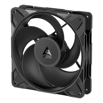 140 mm ventilators Arctic Freezer P14 Pro Reverse — 166,5 m³/h, 5,1 mmH₂O, Fluid Dynamic Bearing, A‑RGB, PWM, melns, ar kabeļu sadalītāju