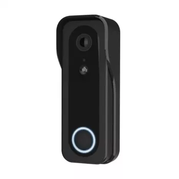 Video durvju zvans TRUST DOORCAM-3000 Melns, 3 MP, Wi-Fi 2.4 GHz, MicroSD līdz 256 GB, Akumulators/USB (8–24 V)