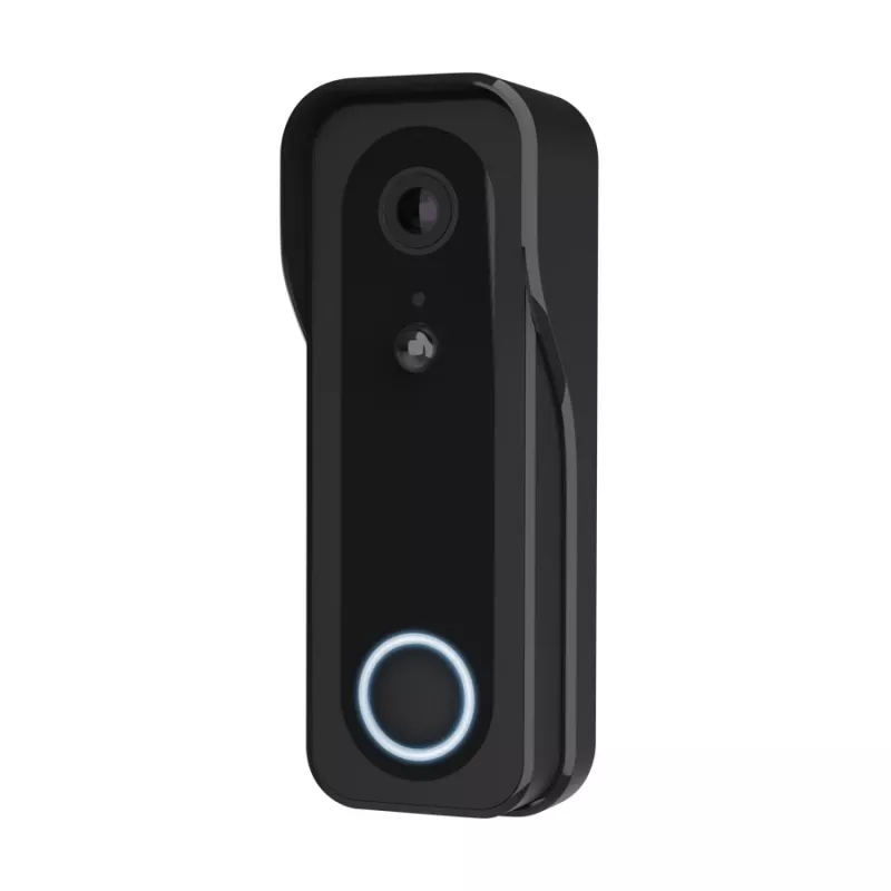 Video durvju zvans TRUST DOORCAM-3000 Melns, 3 MP, Wi-Fi 2.4 GHz, MicroSD līdz 256 GB, Akumulators/USB (8–24 V)