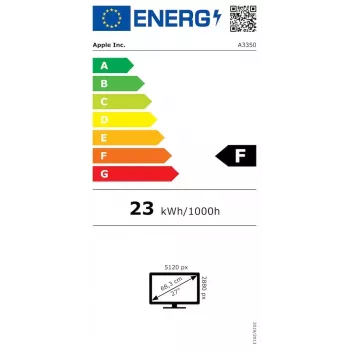 Apple Studio Display 27 collu 5K Ultra HD (5120×2880) LED monitors ar slīpējamu statīvu, Sudraba