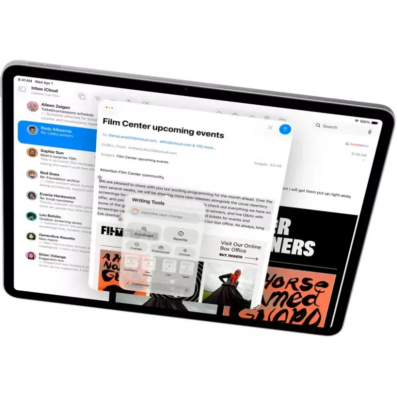 Planšetdators Apple iPad Air 13 inch (33 cm) Wi‑Fi + Cellular 128 GB, M4, 12 GB RAM, Zils